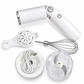 Wireless Electric Hand Mixer 2-in-1 – Rechargeable Cordless Egg Beater, Whisk & Mini Food Chopper with Adjustable Handle