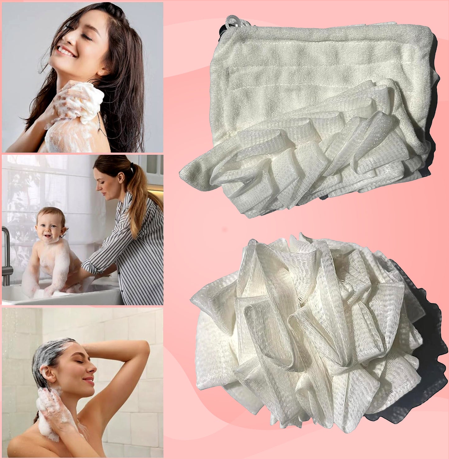 Beautique™ Loofah and Washcloth